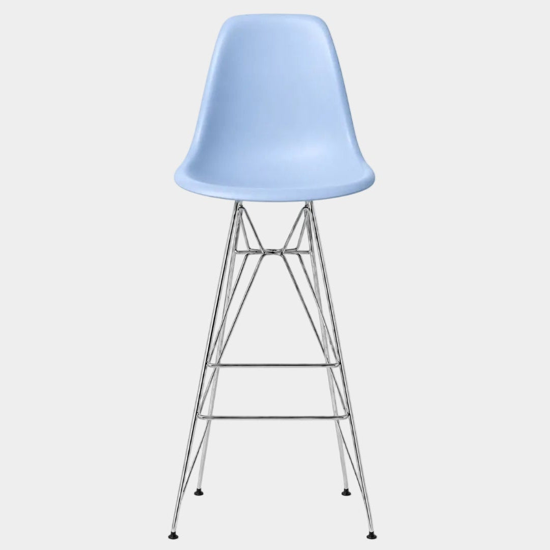 Eames Eiffel Molded Stool with Chrome Legs (27")