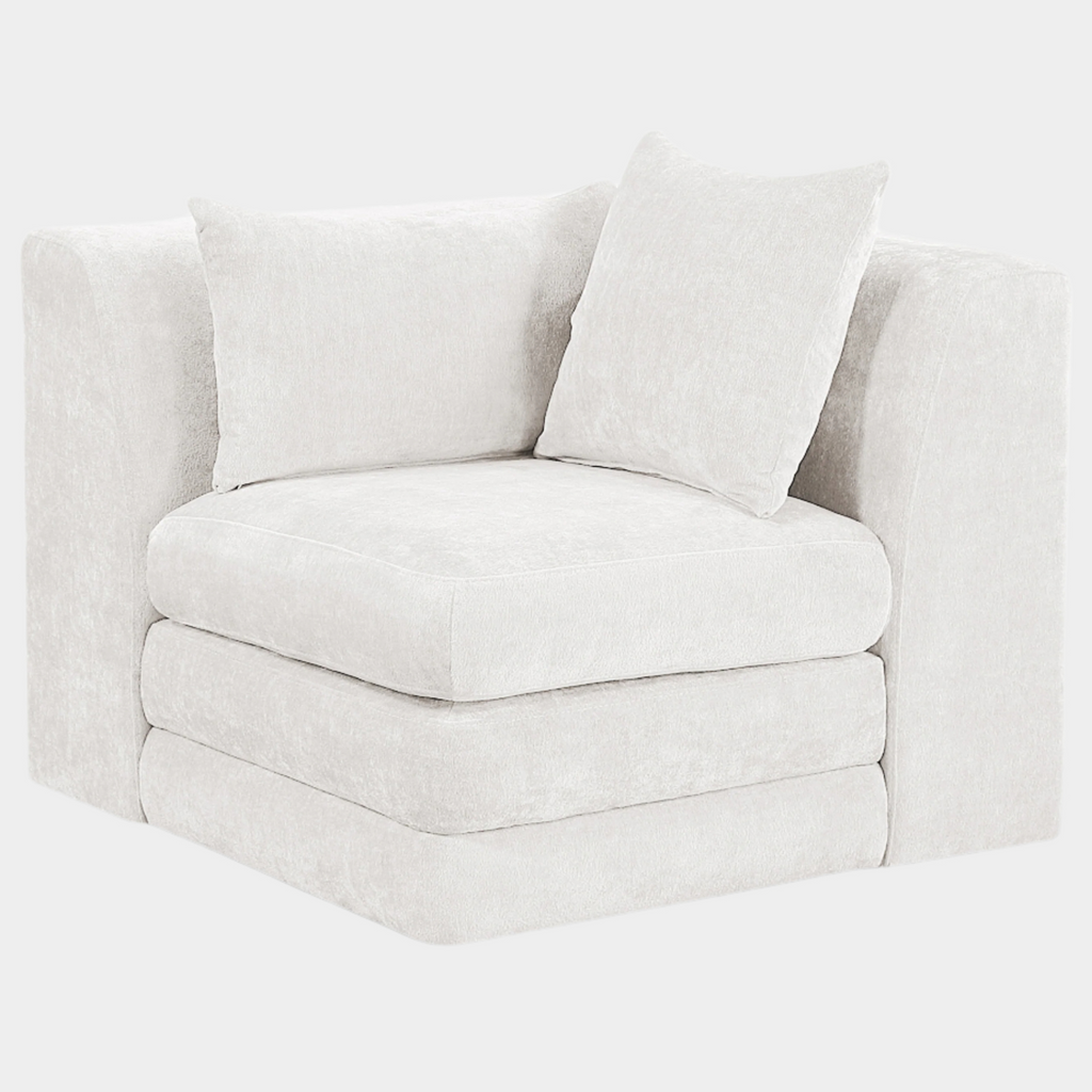 Stellar Chenille Fabric Upholstered Modular Accent Chair