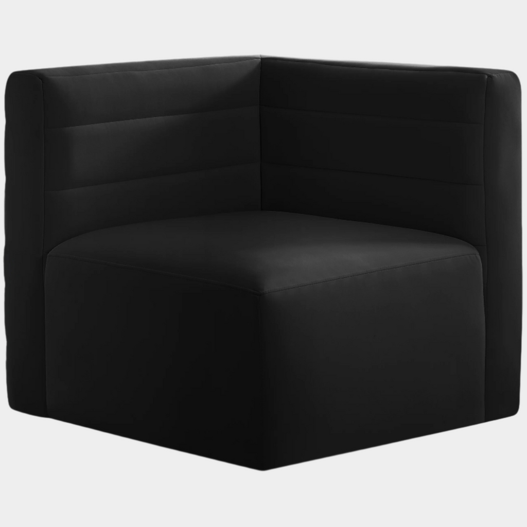 Quincy Velvet Upholstered Comfort Corner Modular Chair