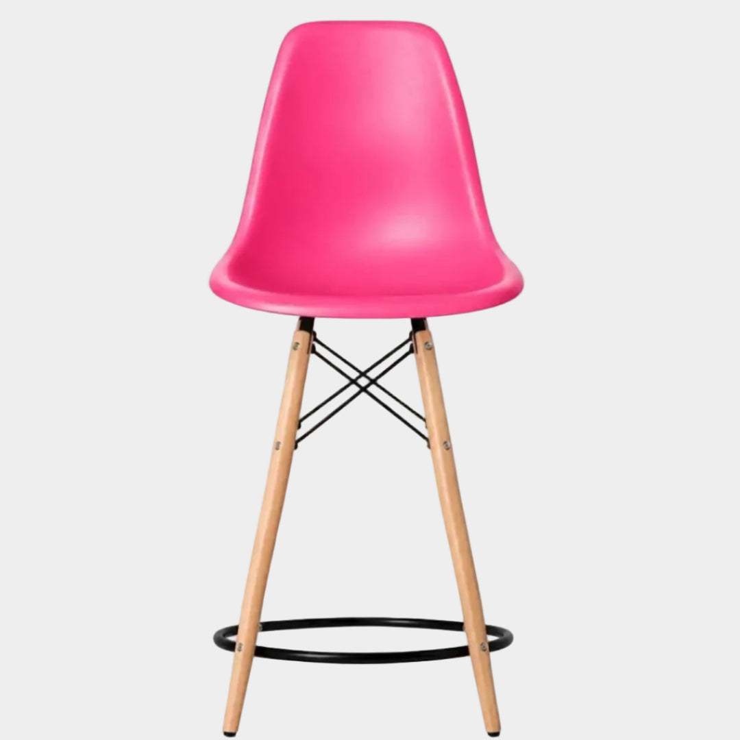 Eames Eiffel Molded Plastic Stool (Natural Base)