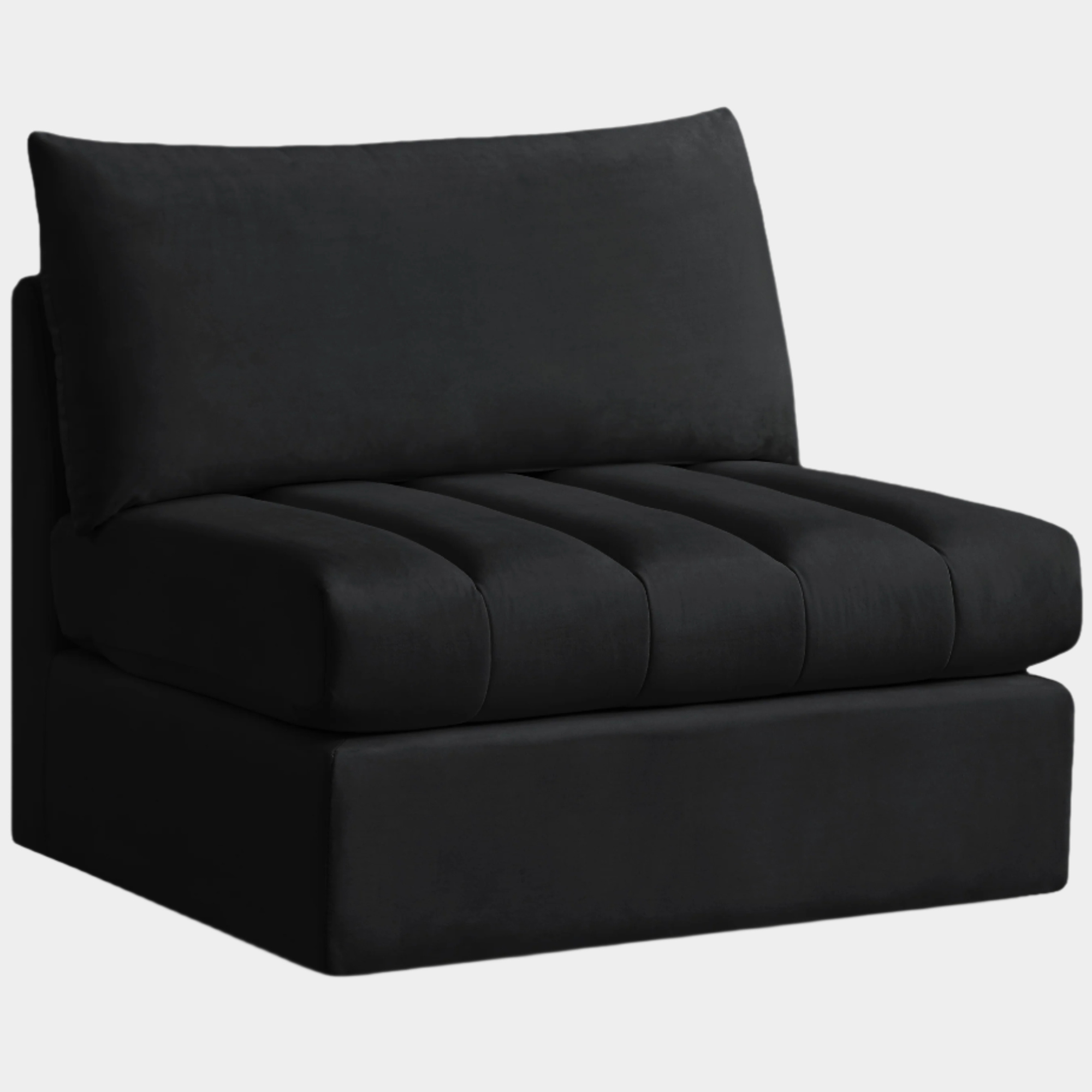 Jacob Velvet Upholstered Armless Modular Chair