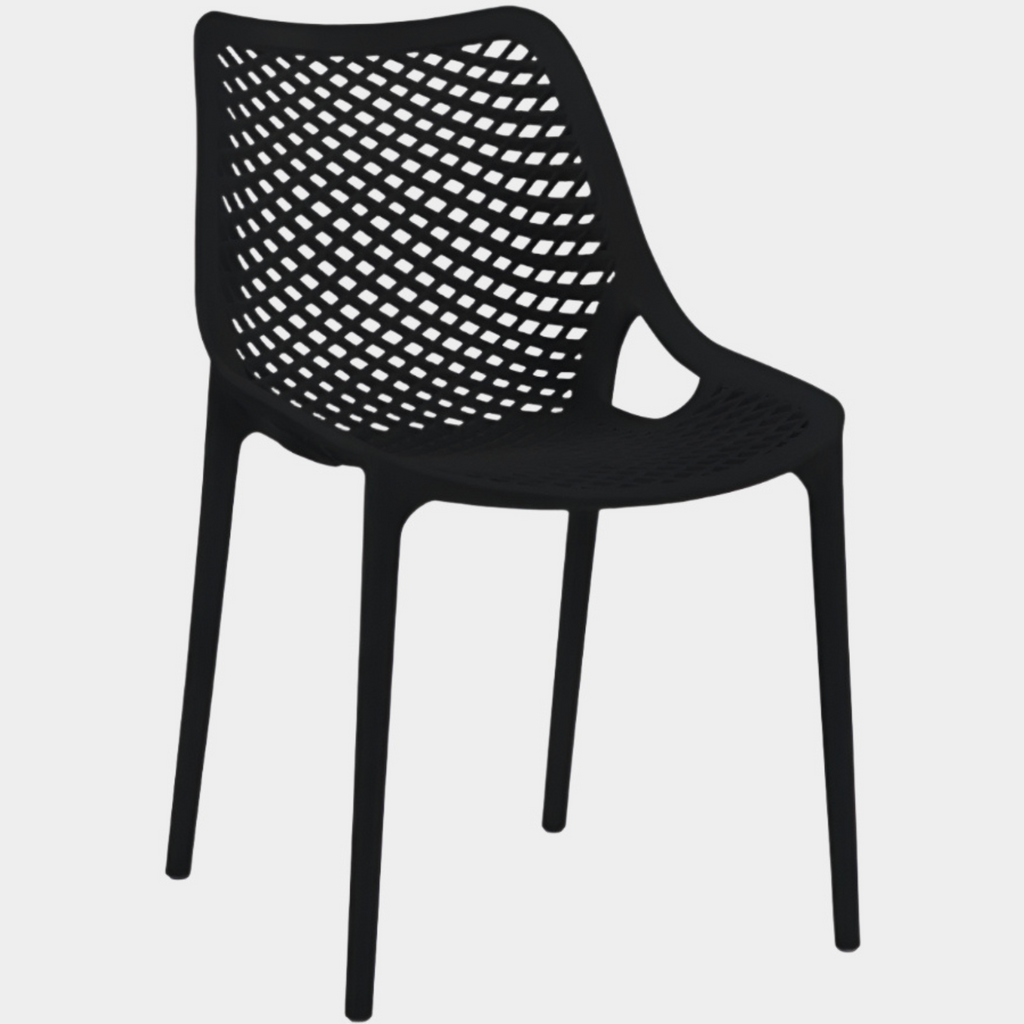 Mykonos Plastic Outdoor Patio Dining Chair - Set of 4