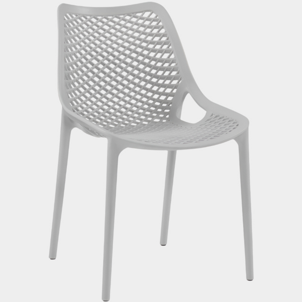 Mykonos Plastic Outdoor Patio Dining Chair - Set of 4