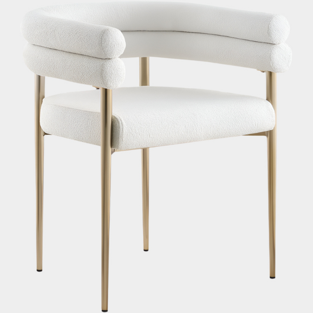 Brielle Boucle Fabric Upholstered Dining Chair
