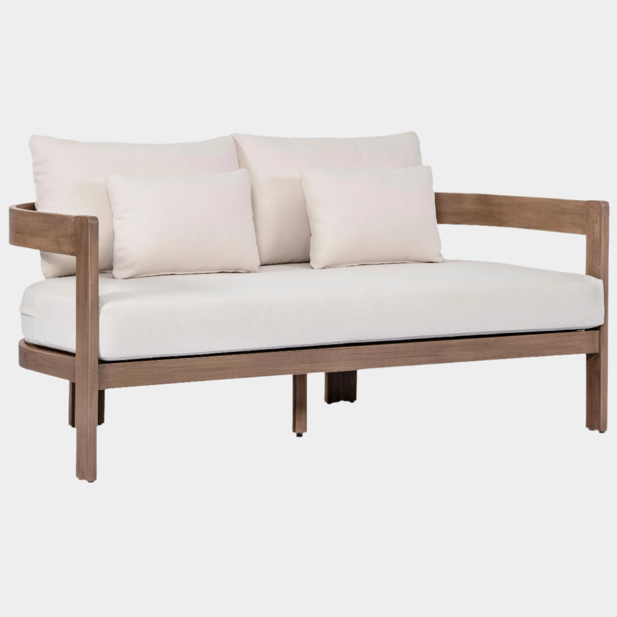 Newport Water Resistant Fabric Upholstered Outdoor Patio Loveseat