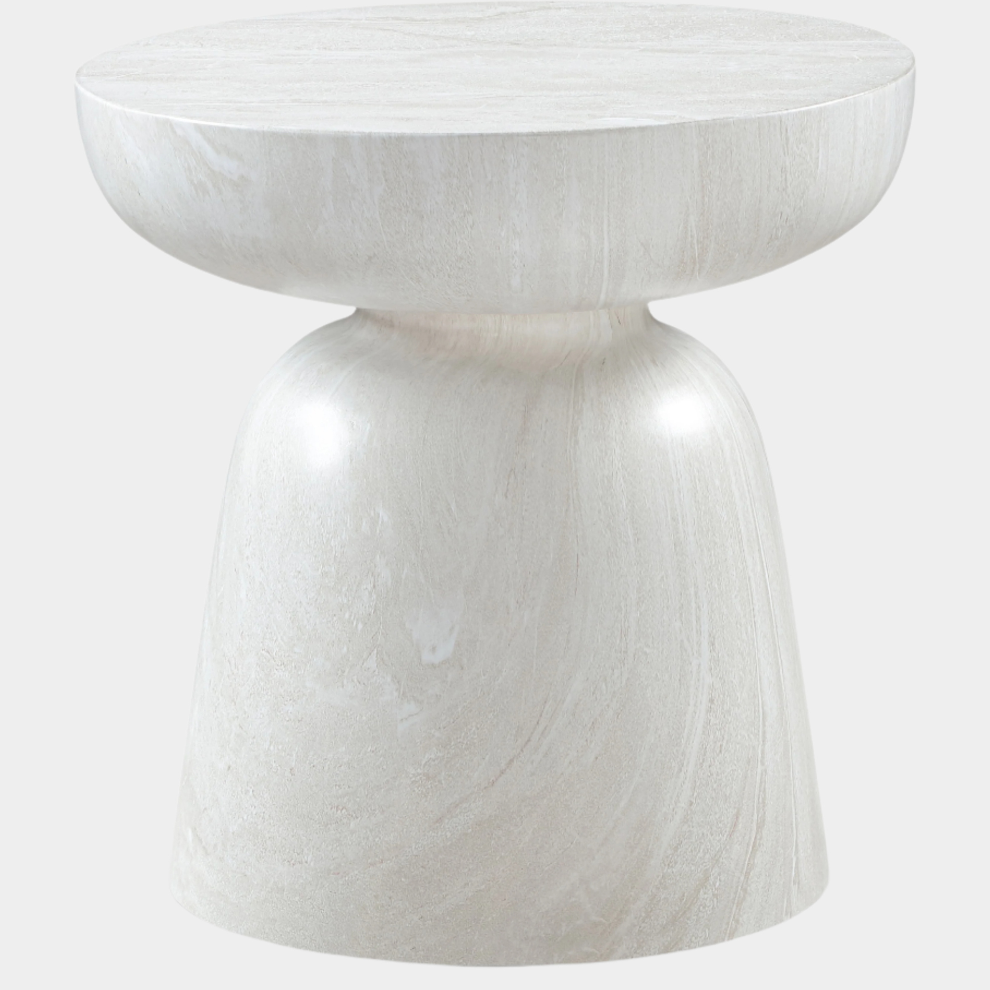 Avellino Marble Finish Indoor / Outdoor Concrete End Table