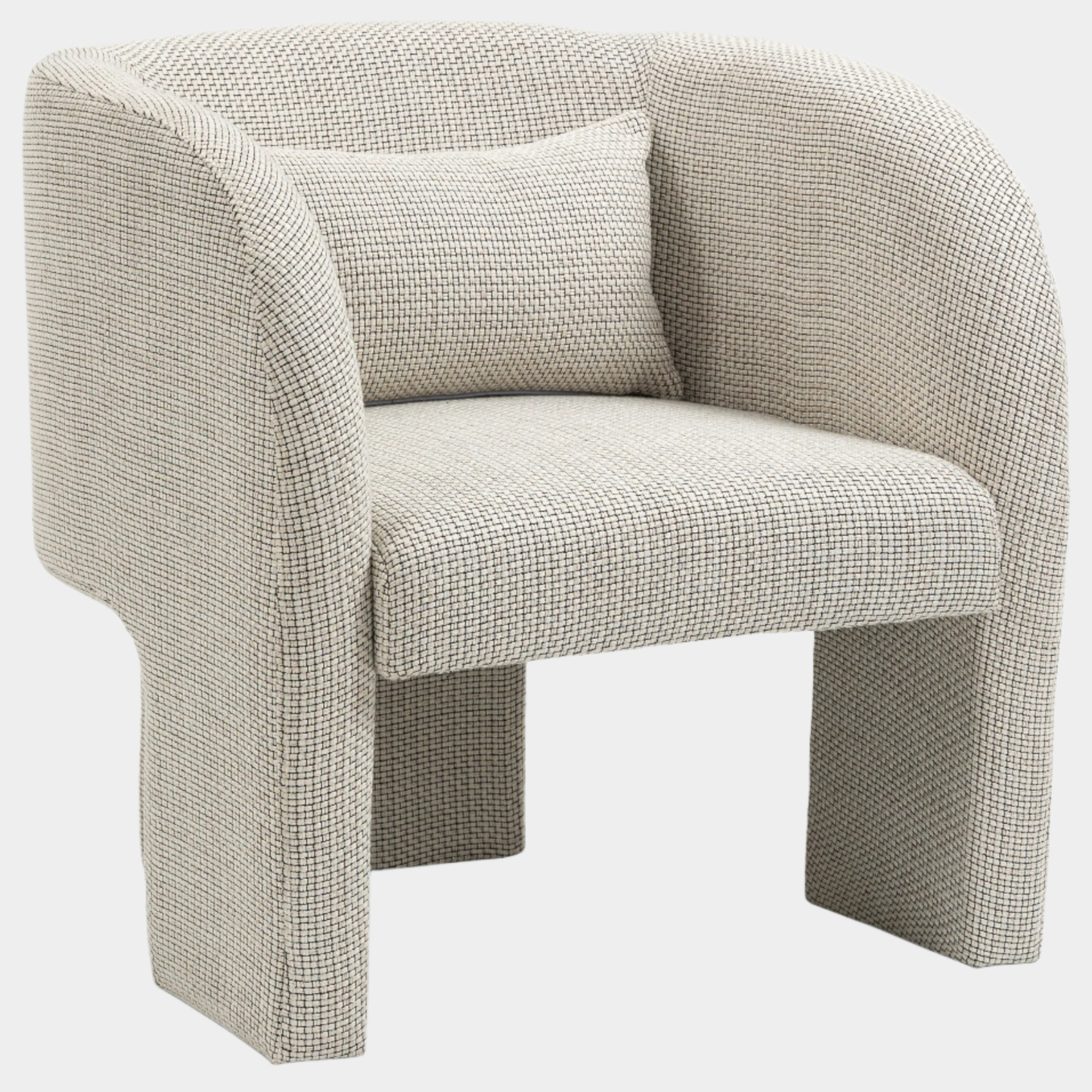 Sawyer Weaved Fabric Upholstered Accent Chair