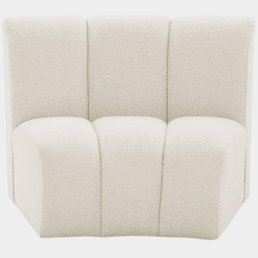 Infinity Boucle Fabric Upholstered Modular Chair