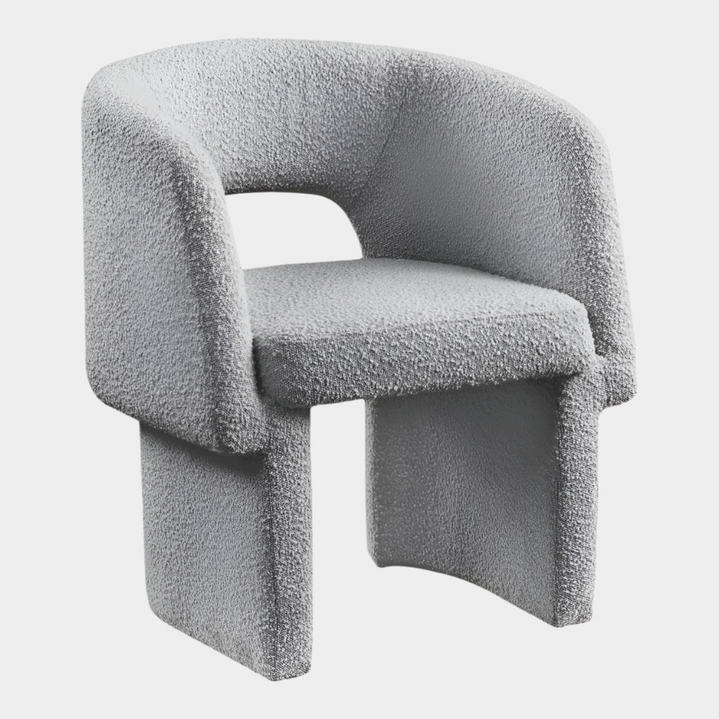 Emmet Boucle Fabric Upholstered Dining Chair / Accent Chair