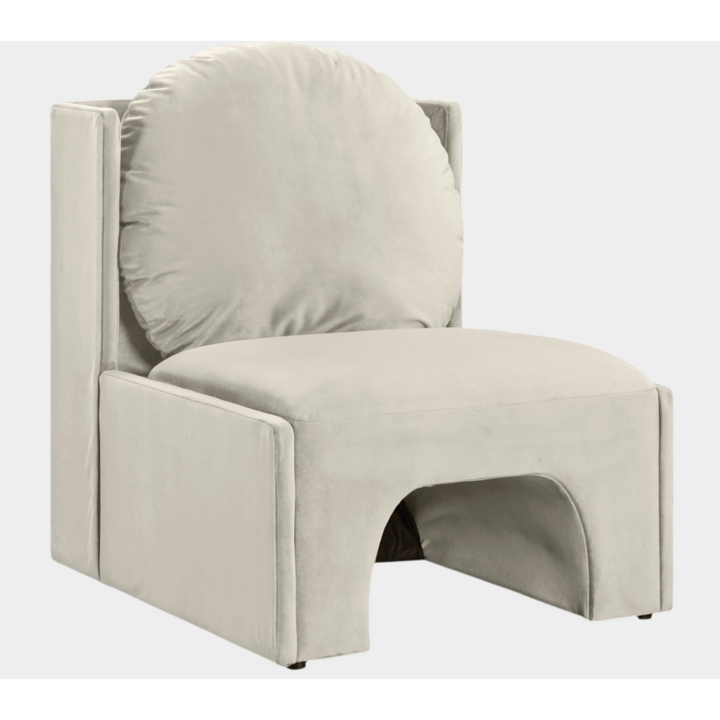 Sigma Velvet Upholstered Accent Chair