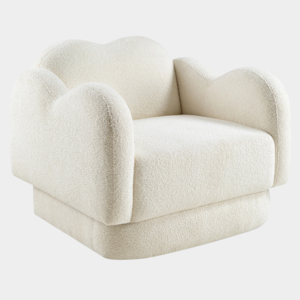 Bloom Teddy Fabric Upholstered Accent Chair