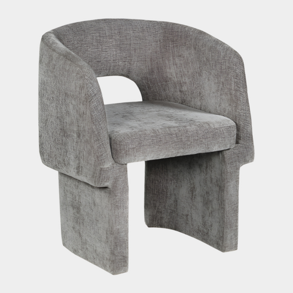 Emmet Chenille Fabric Upholstered Dining Chair / Accent Chair