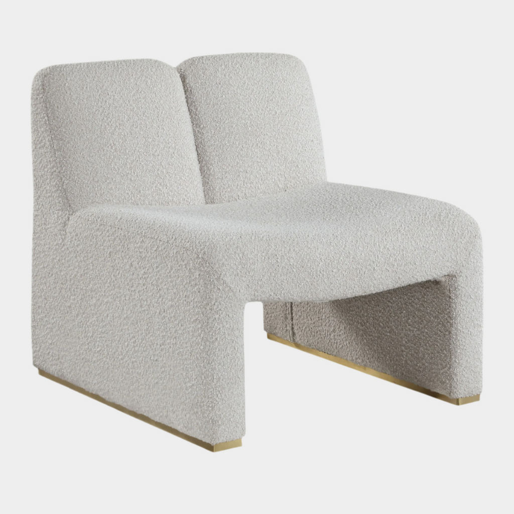 Alta Boucle Fabric Upholstered Accent Chair