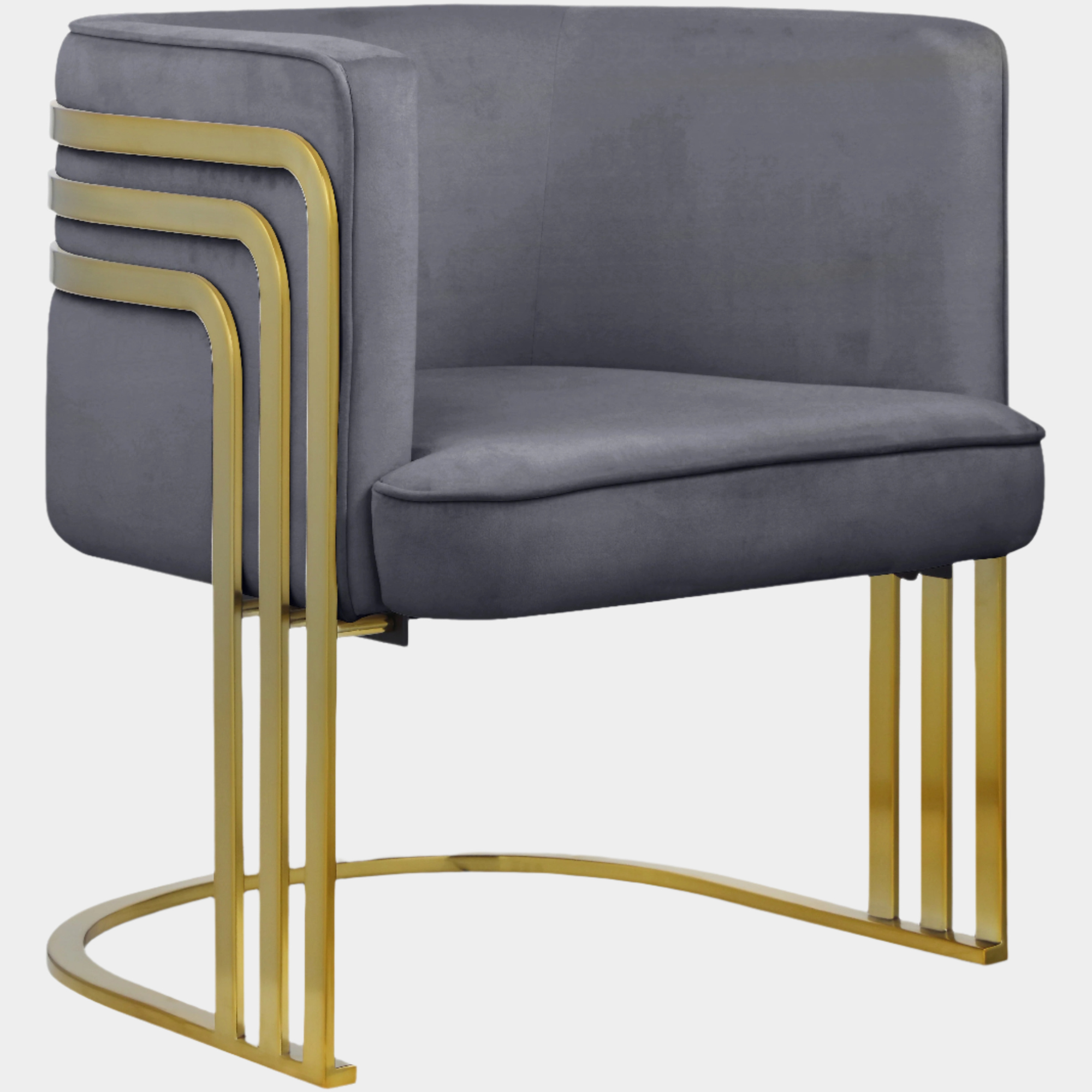 Rays Velvet Upholstered Accent Chair
