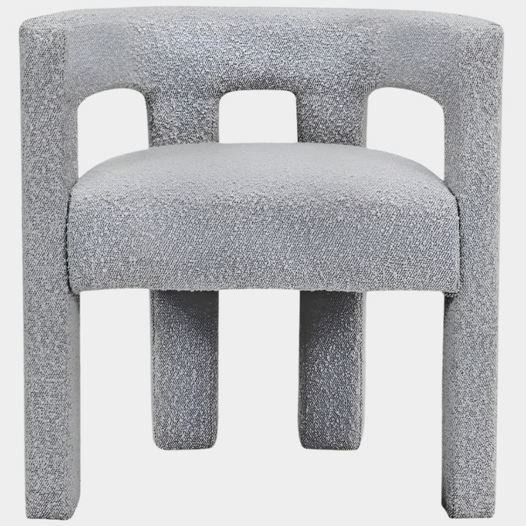 Athena Boucle Fabric Upholstered Accent | Dining Chair