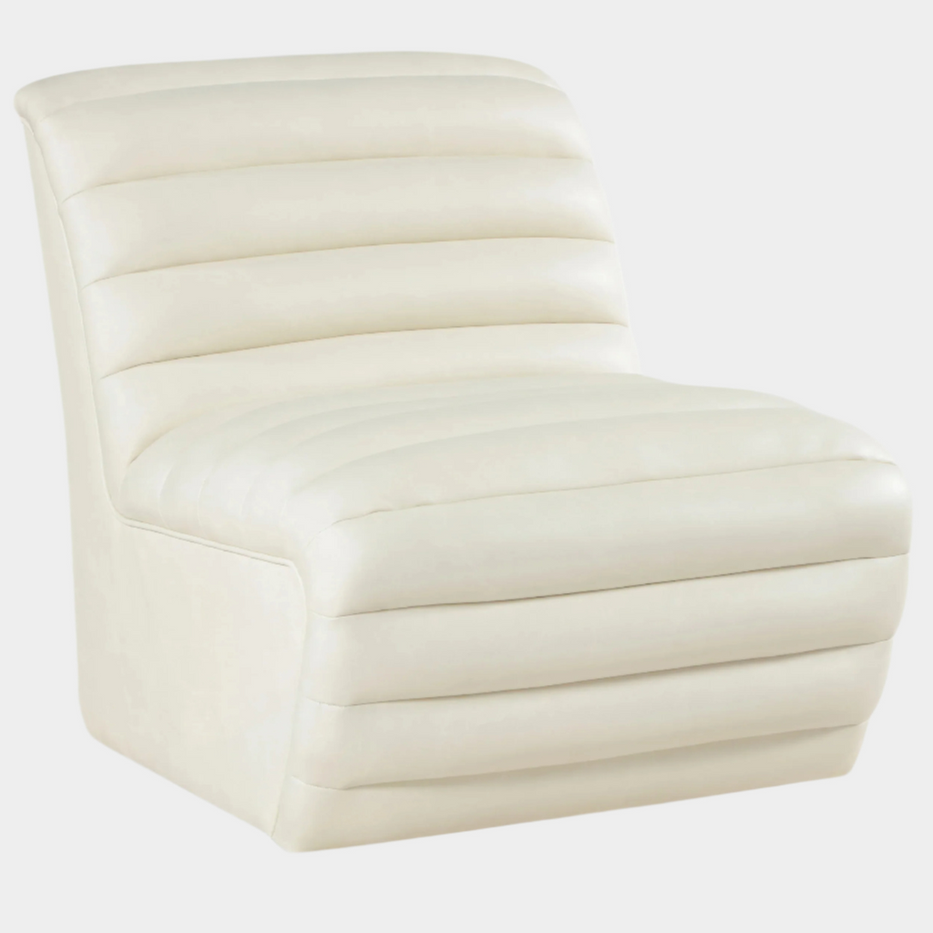 Vega Vegan Leather Upholstered Accent Chair