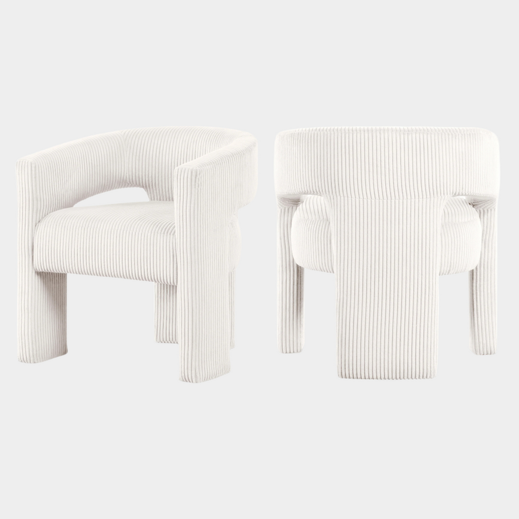 Riz Corduroy Upholstered Accent Chair / Dining Chair