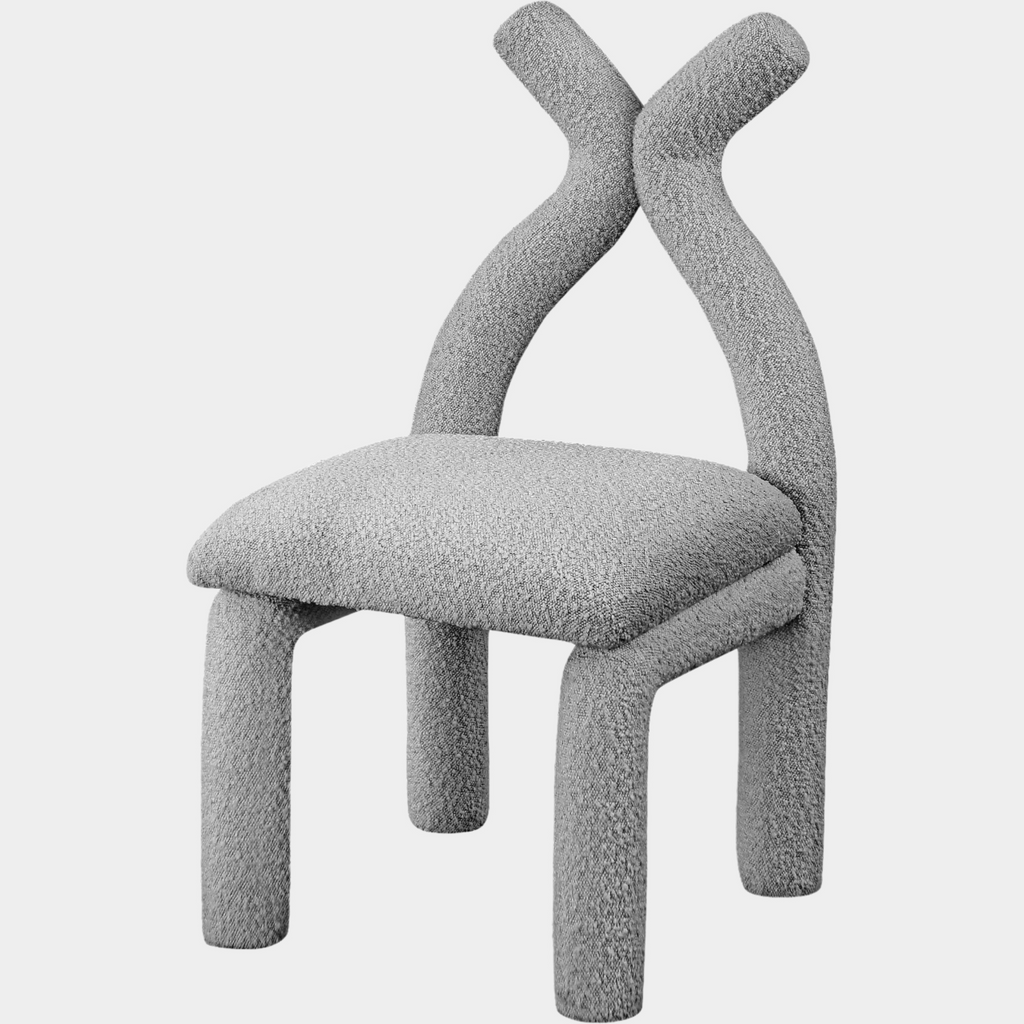 Xena Boucle Fabric Upholstered Accent Chair / Dining Chair