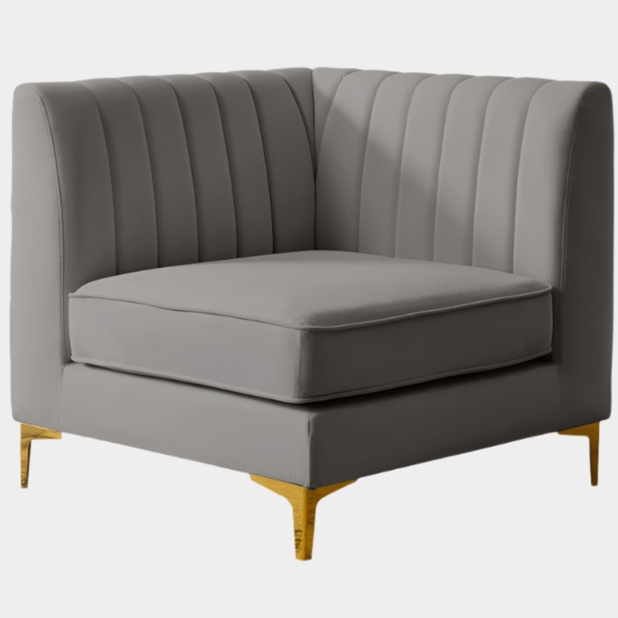 Alina Velvet Upholstered Modular Corner Chair