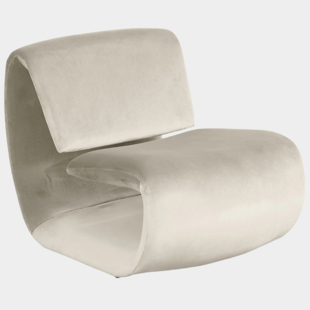 Nouveau Velvet Upholstered Accent Chair