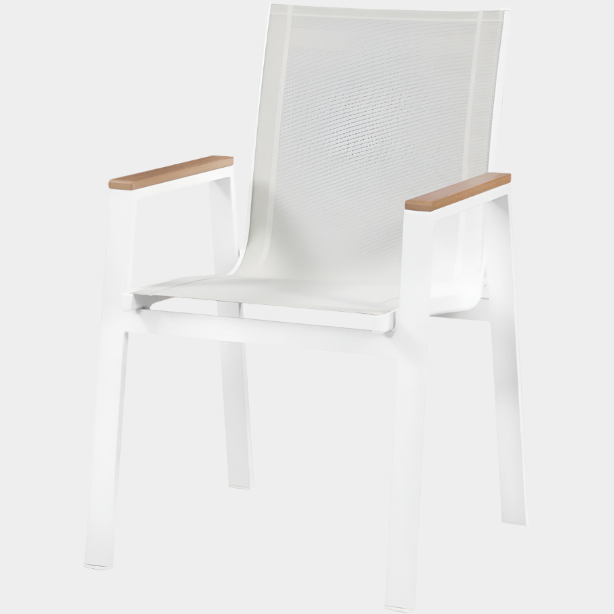 Nizuc Mesh Water Resistant Fabric Outdoor Patio Dining Arm Chair