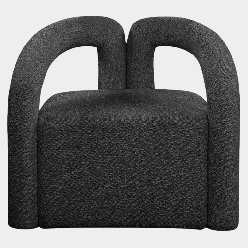 Otto Boucle Fabric Upholstered Accent Chair