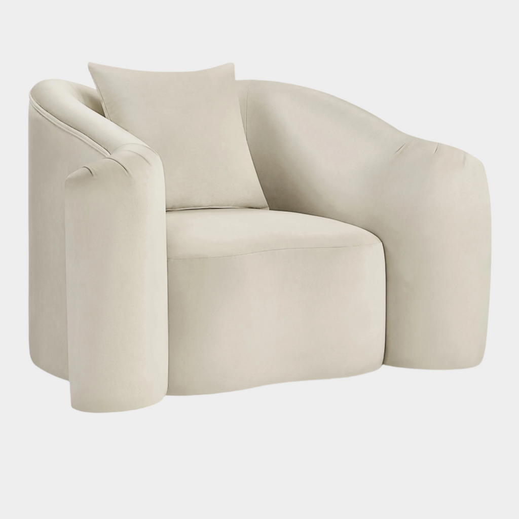 Destin Velvet Upholstered Accent Chair