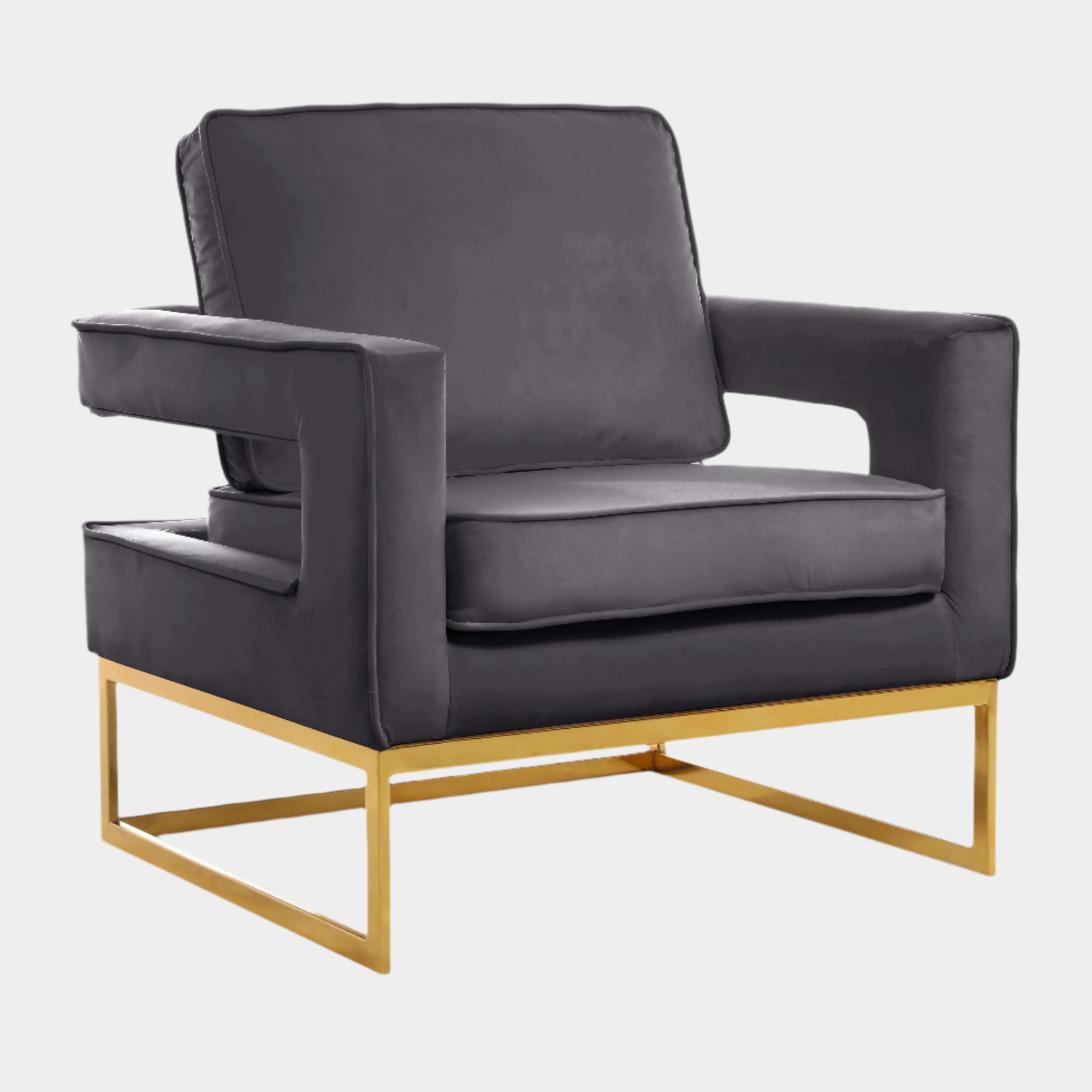 Noah Velvet Upholstered Accent Chair