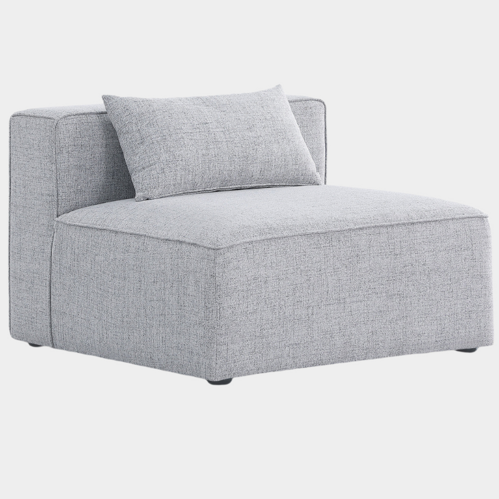 Cube Fabric Upholstered Armless Modular Chair