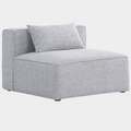 Cube Fabric Upholstered Armless Modular Chair