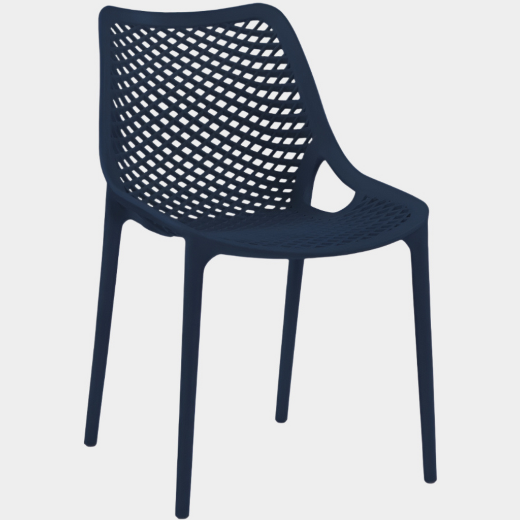 Mykonos Plastic Outdoor Patio Dining Chair - Set of 4