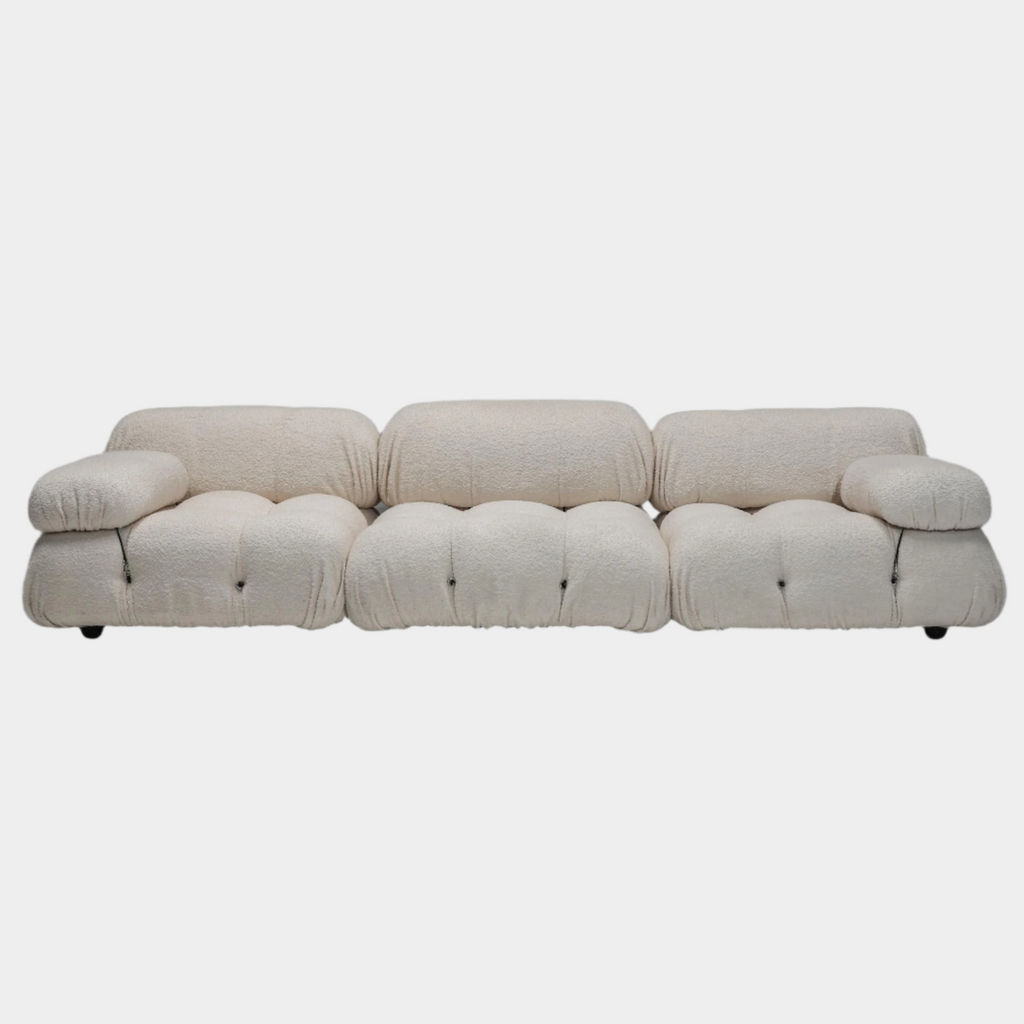 Mario Bellini Three-Seater Boucle Sofa