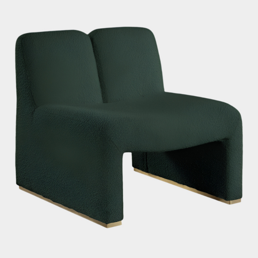 Alta Boucle Fabric Upholstered Accent Chair