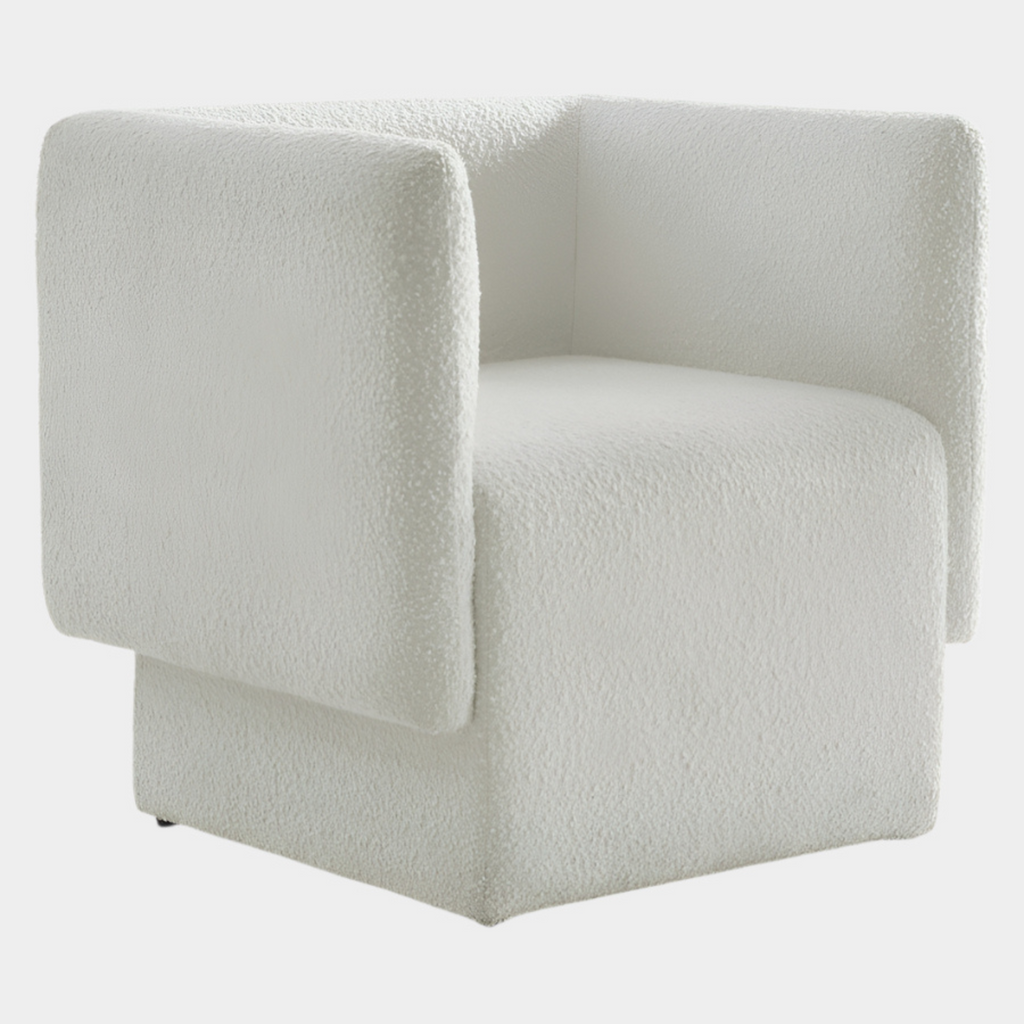 Vera Boucle Fabric Upholstered Accent Chair