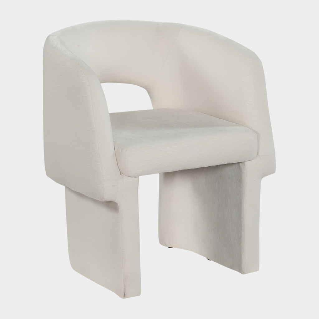 Emmet Chenille Fabric Upholstered Dining Chair / Accent Chair