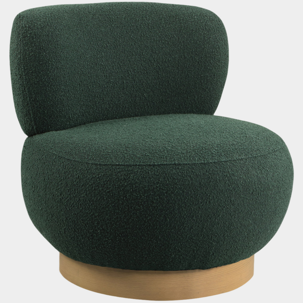 Calais Boucle Fabric Upholstered Accent Chair