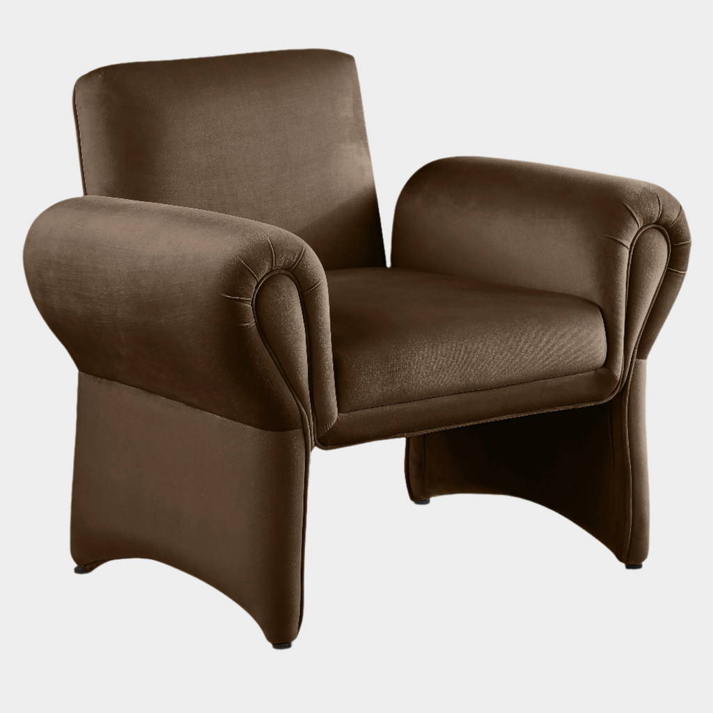 Fleurette Velvet Upholstered Accent Chair