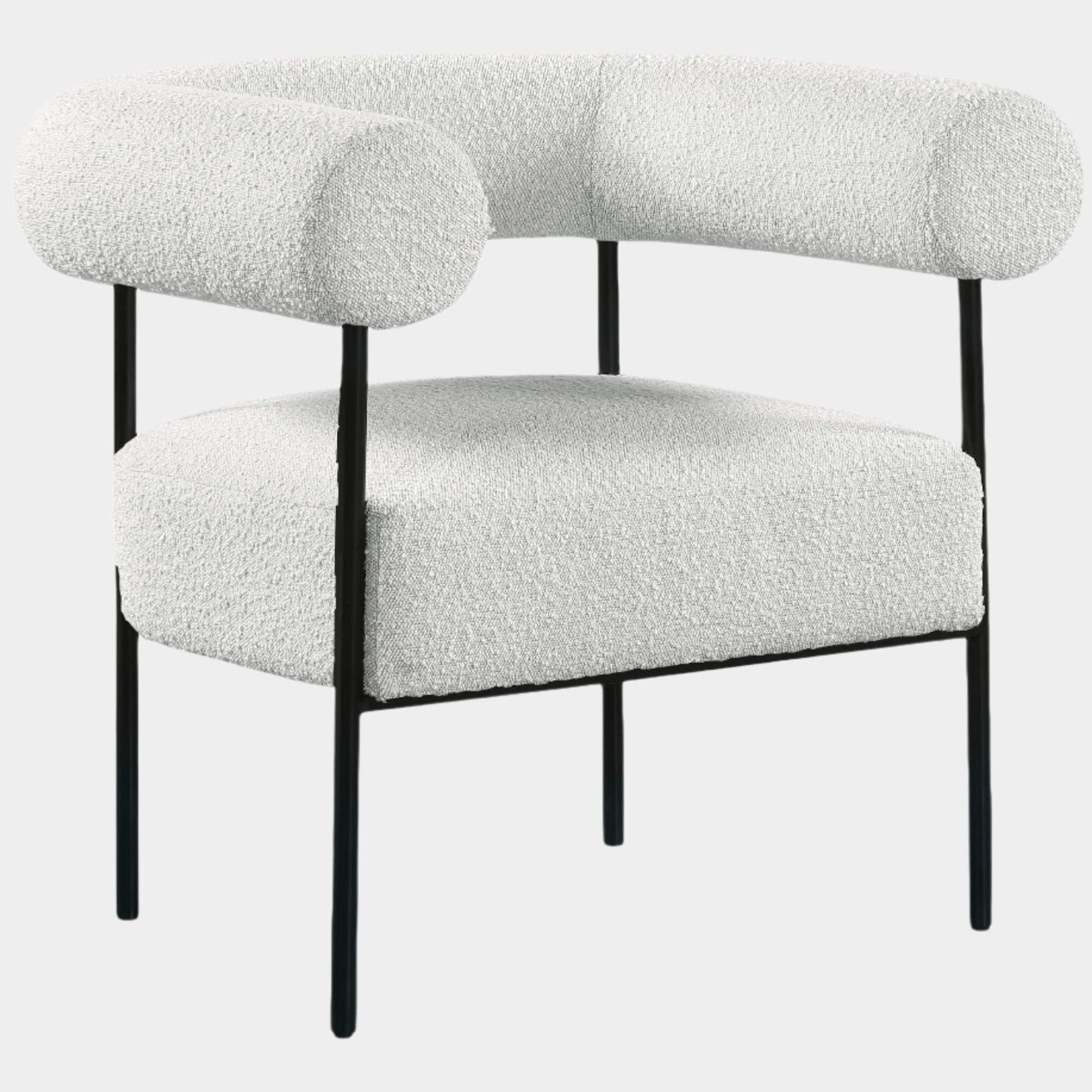 Blake Boucle Fabric Upholstered Accent Chair