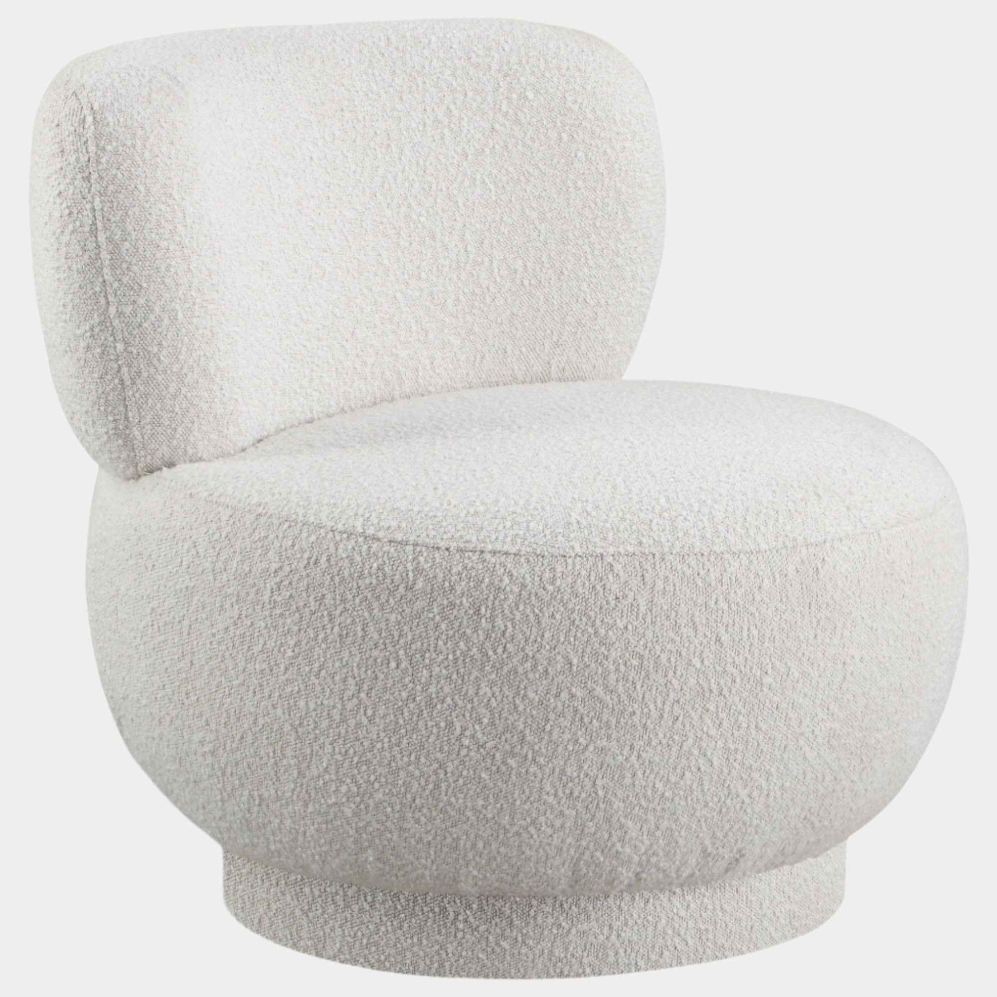 Calais Boucle Fabric Upholstered Accent Chair