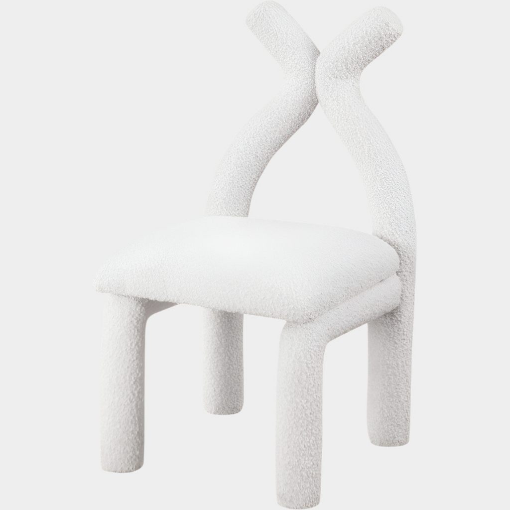 Xena Boucle Fabric Upholstered Accent Chair / Dining Chair