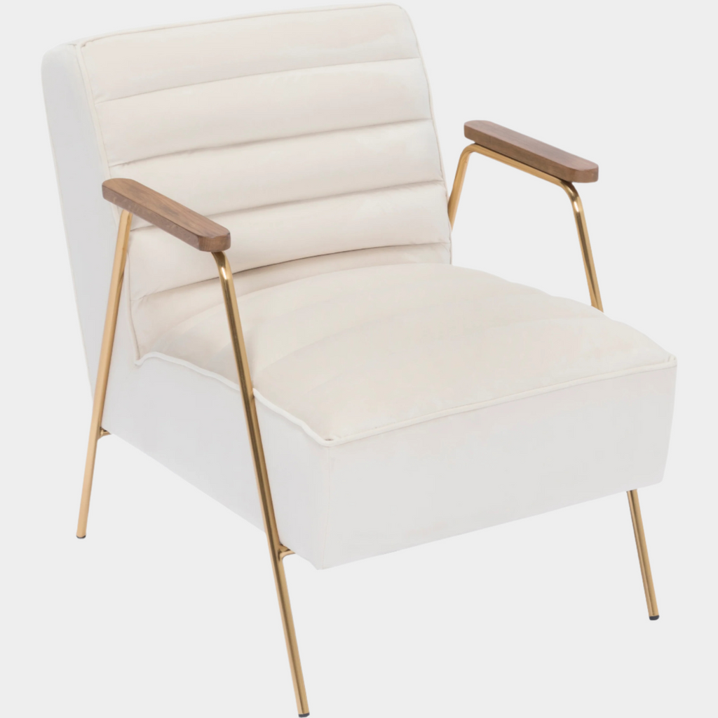 Woodford Velvet Upholstered Accent Chair