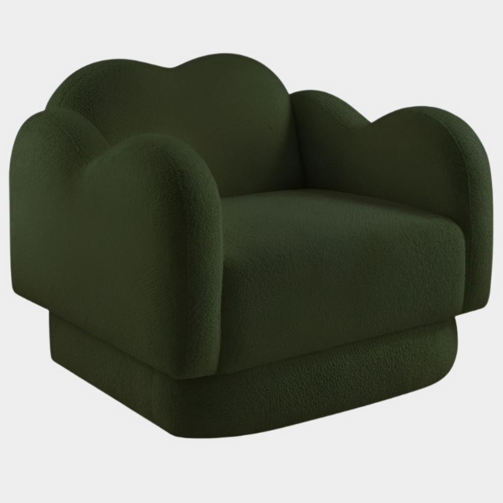Bloom Teddy Fabric Upholstered Accent Chair