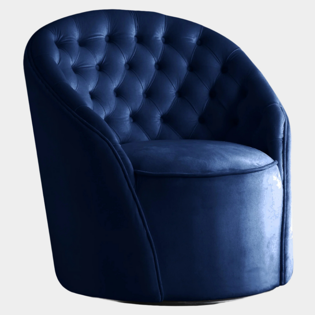 Alessio Velvet Upholstered Swivel Accent Chair