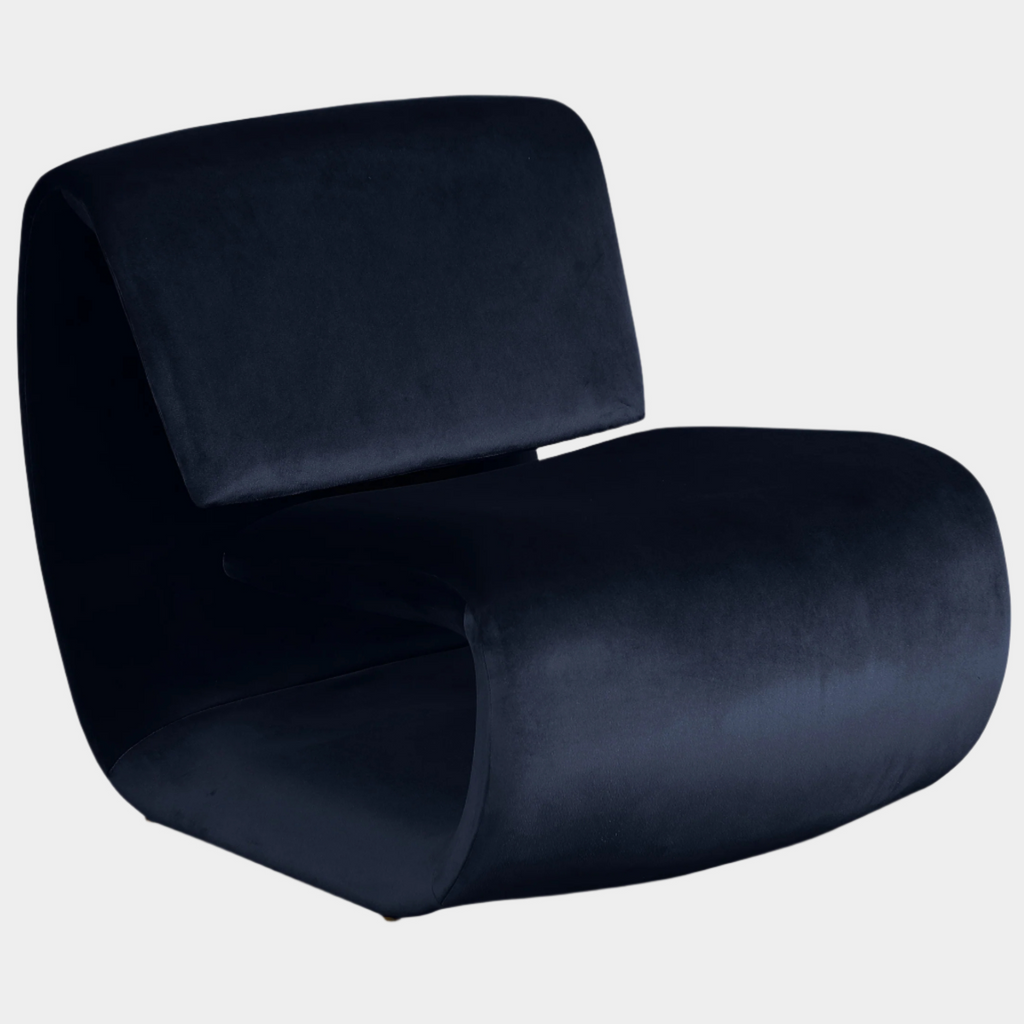 Nouveau Velvet Upholstered Accent Chair