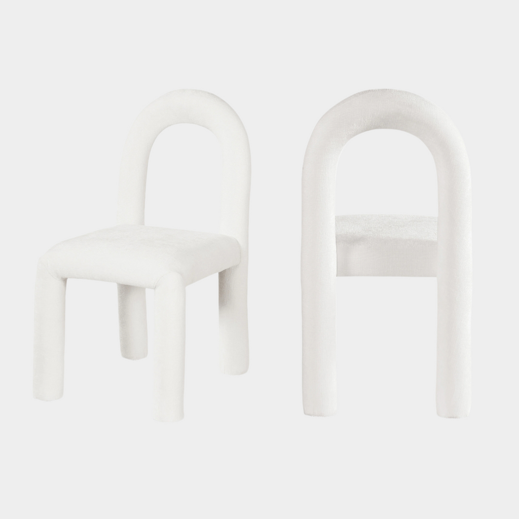 Amari Chenille Fabric Upholstered Dining Chair
