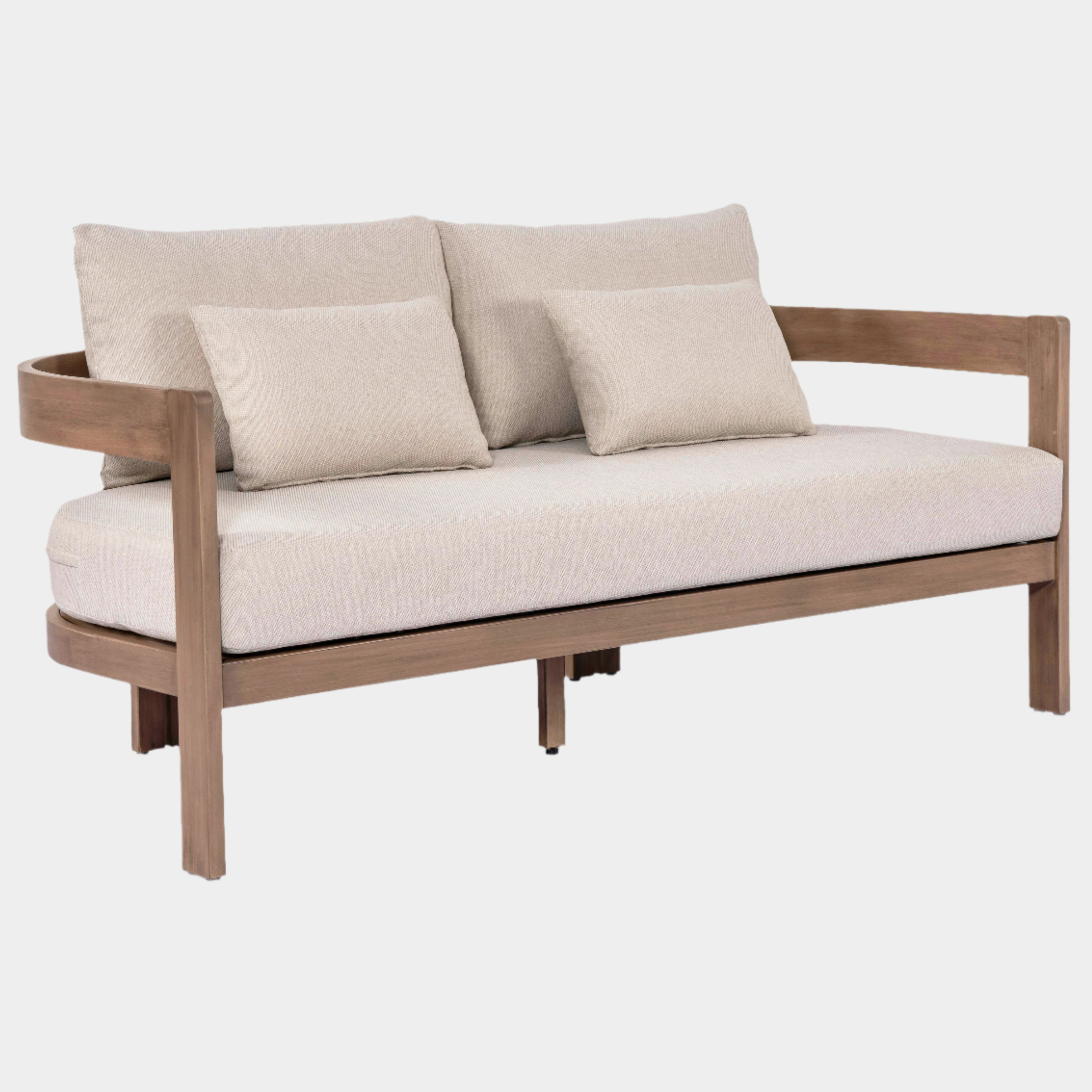 Newport Water Resistant Fabric Upholstered Outdoor Patio Loveseat