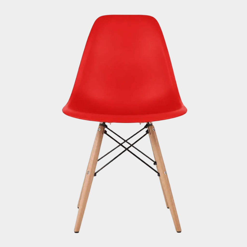 Eames Eiffel Molded Plastic Chair (Natural Base)
