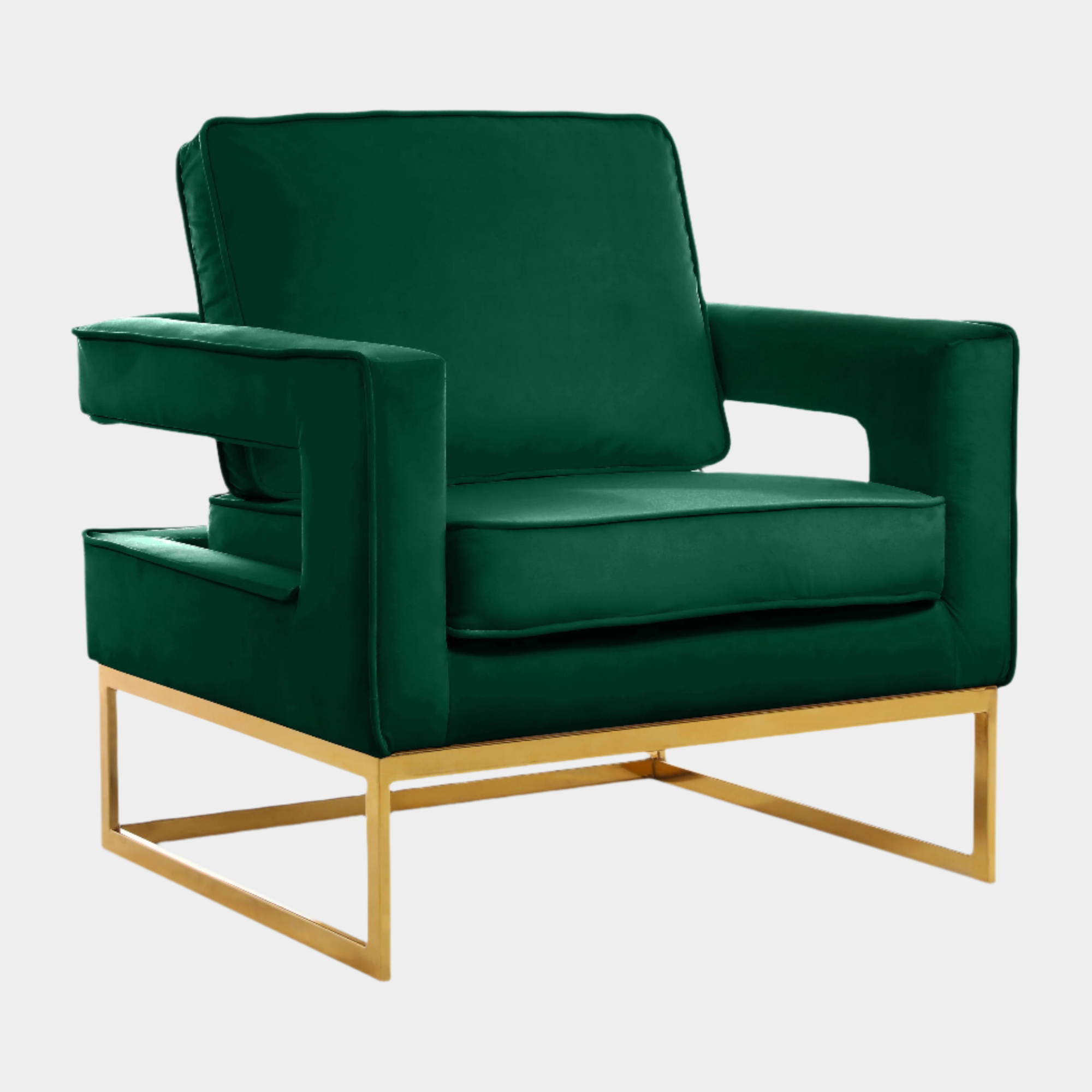 Noah Velvet Upholstered Accent Chair