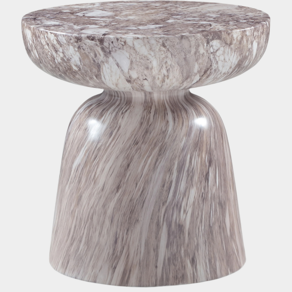 Avellino Marble Finish Indoor / Outdoor Concrete End Table