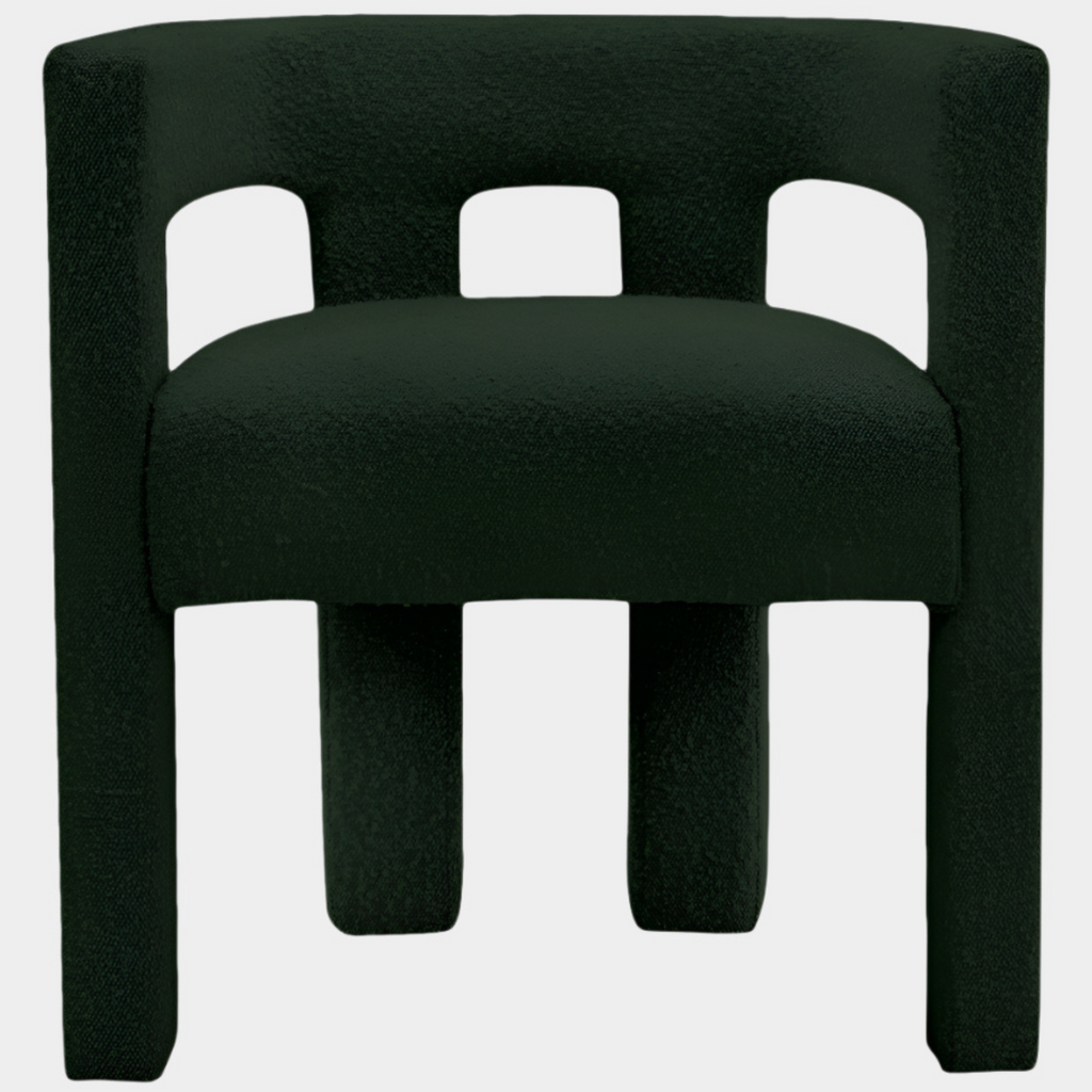 Athena Boucle Fabric Upholstered Accent | Dining Chair